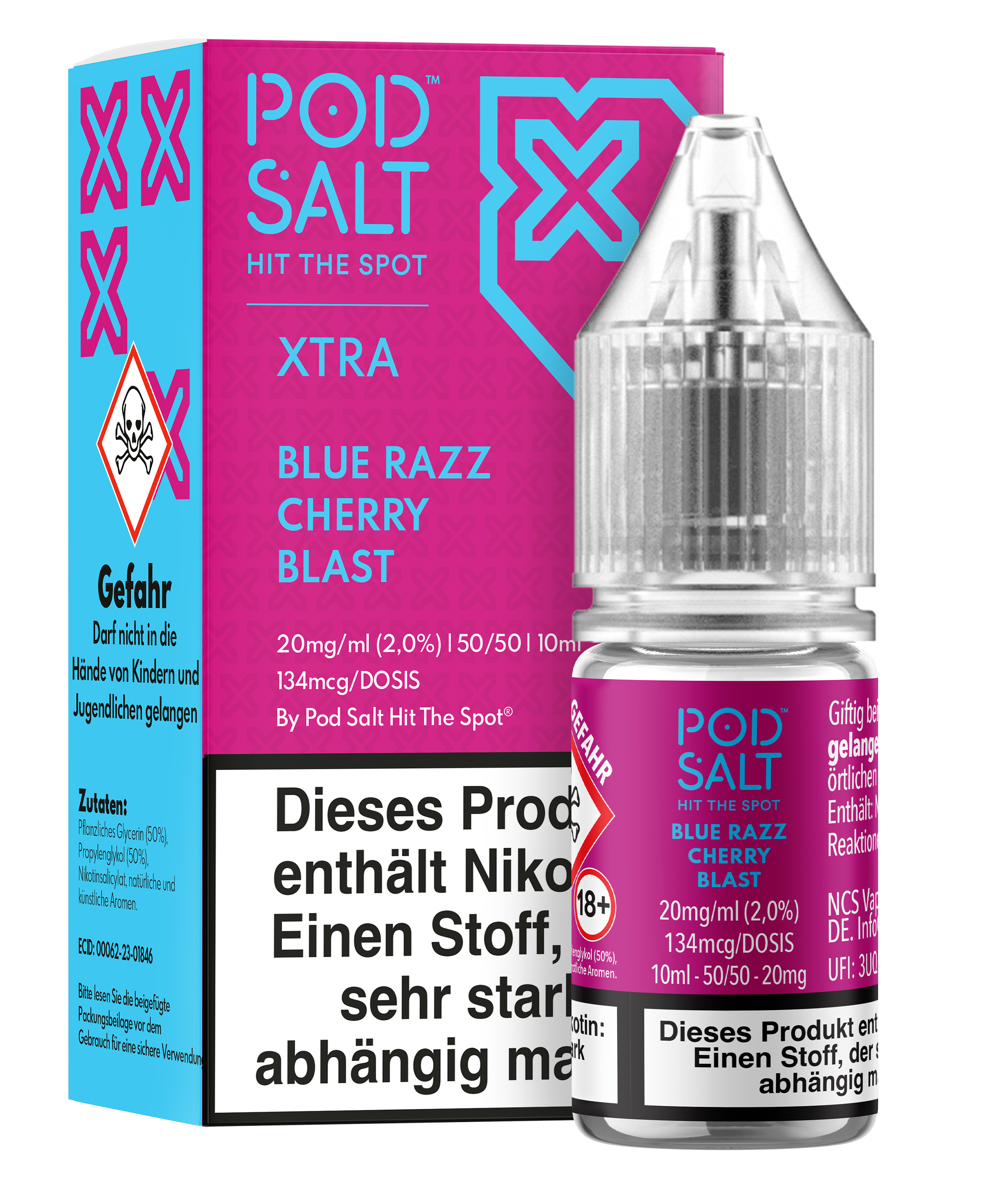 Pod Salt Xtra - Blue Razz Cherry Blast
