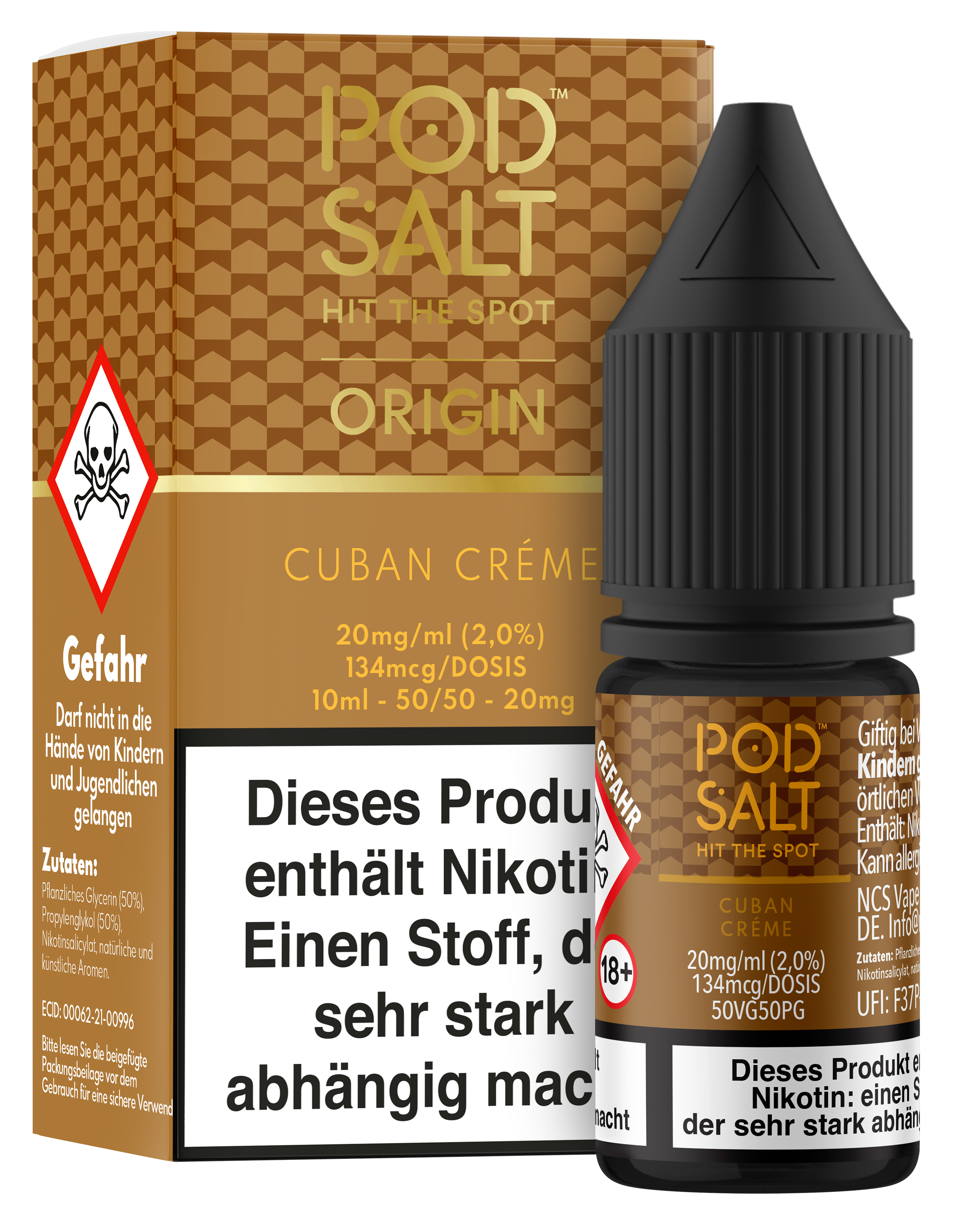 Pod Salt Origin - Cuban Creme