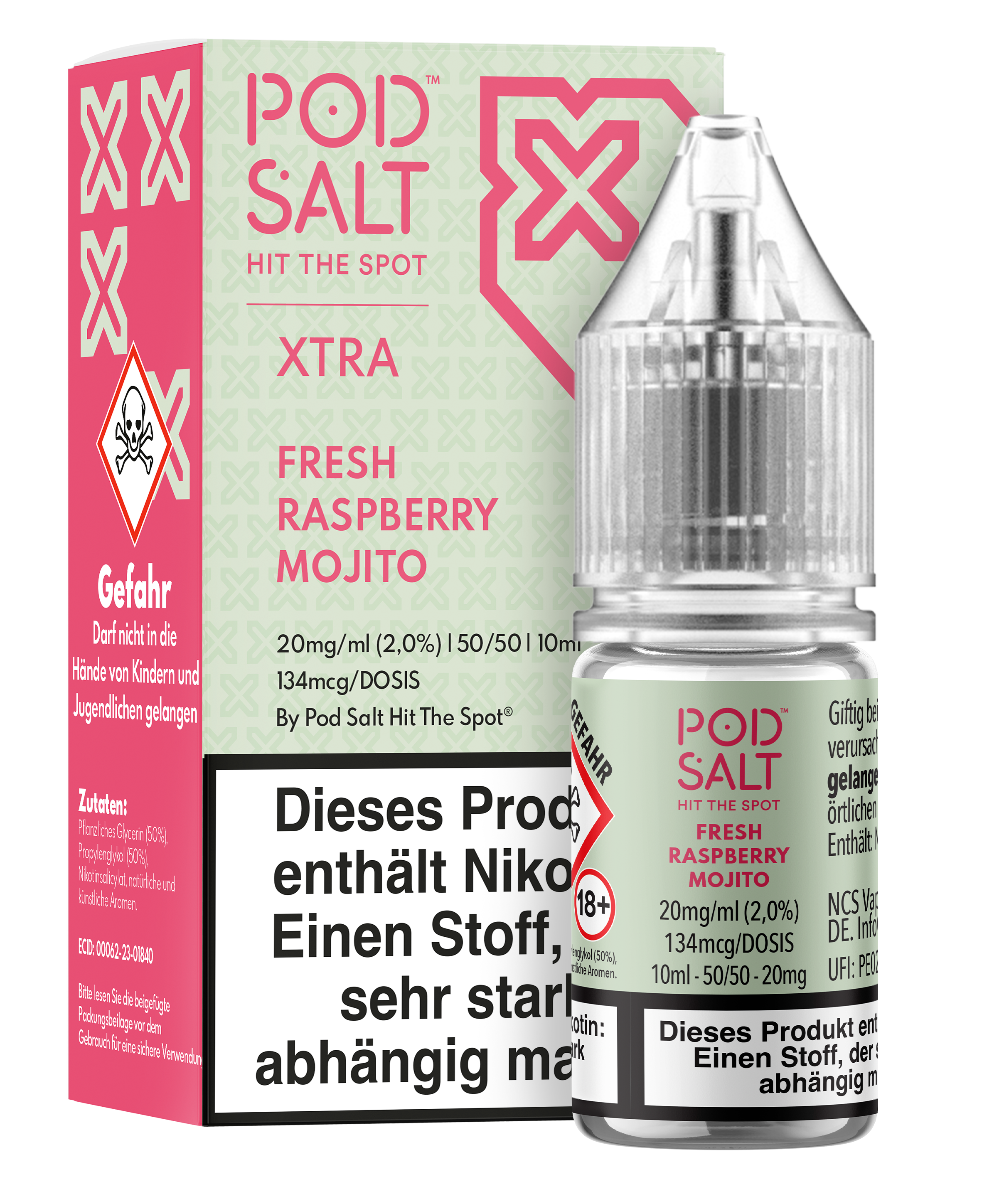 Pod Salt Xtra - Fresh Raspberry Mojito