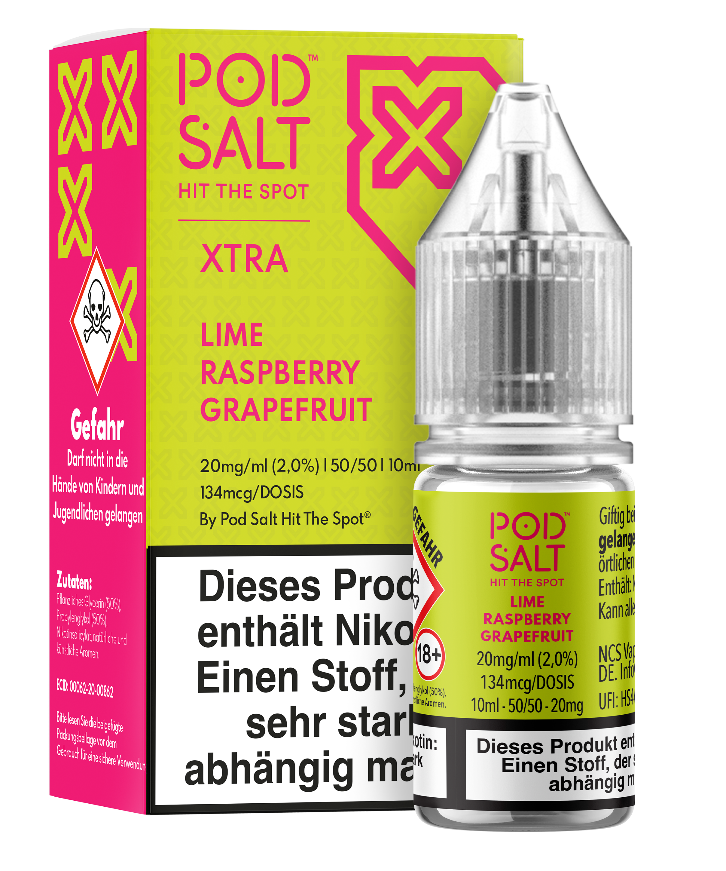 Pod Salt Xtra - Lime Raspberry Grapefruit