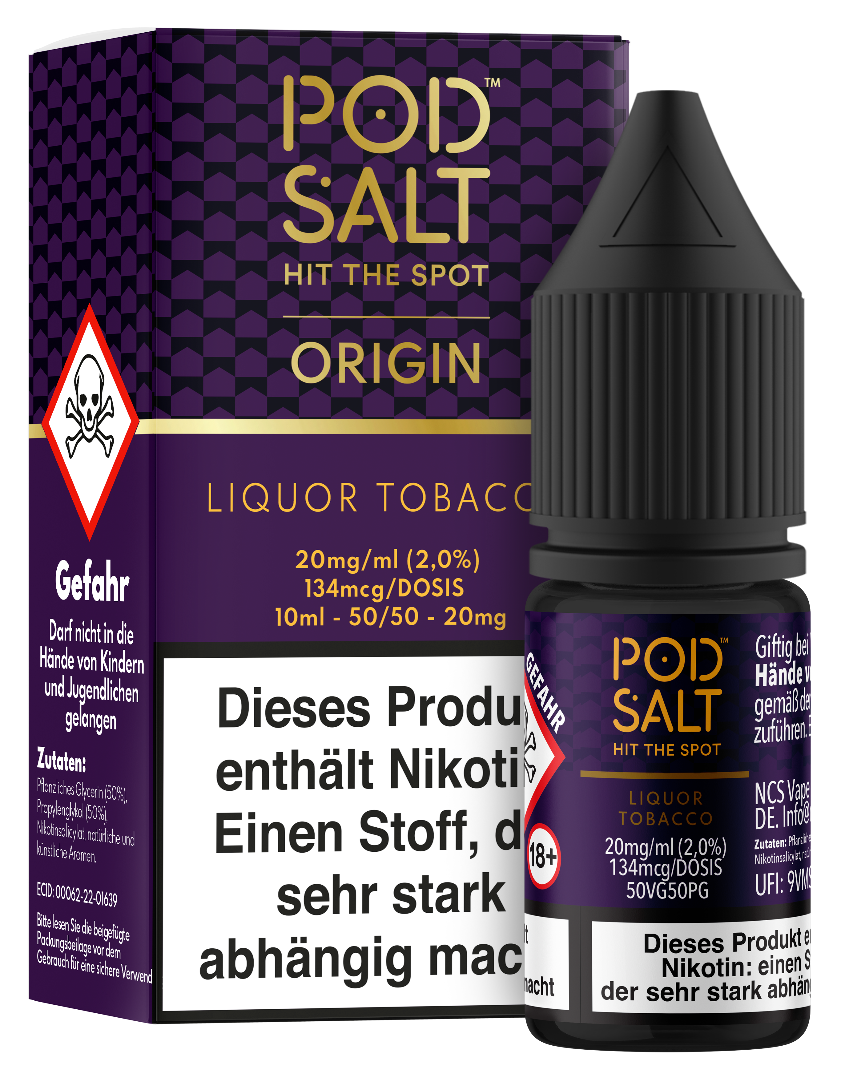 Pod Salt Origin - Liquor Tobacco
