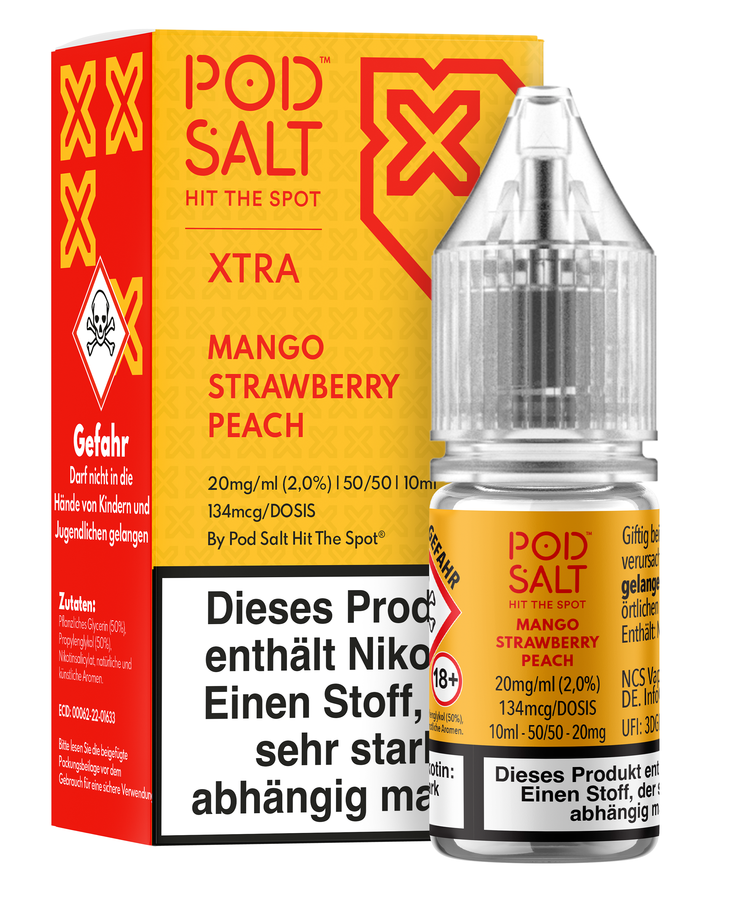 Pod Salt Xtra - Mango Strawberry Peach