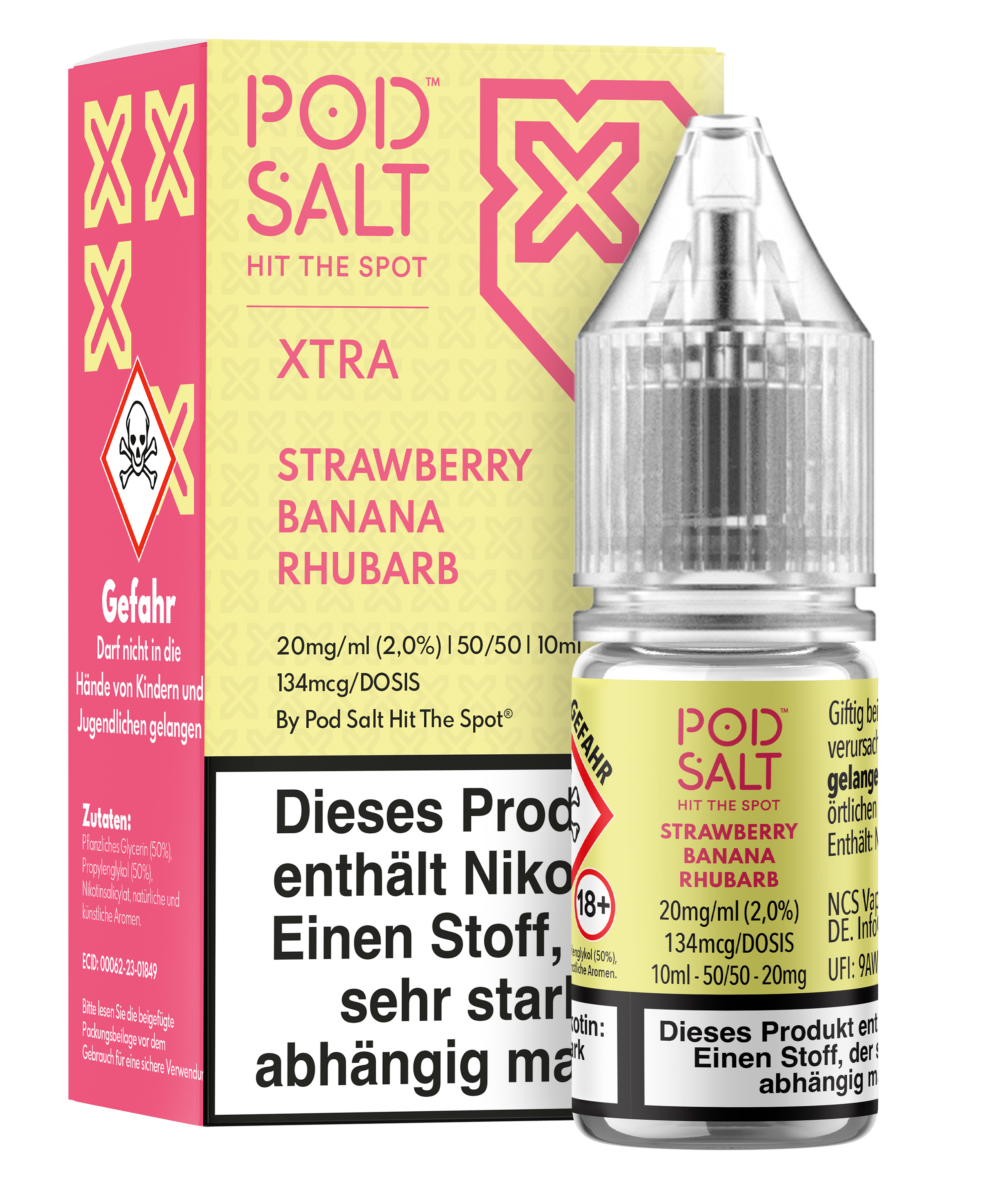 Pod Salt Xtra - Strawberry Banana Rhubarb