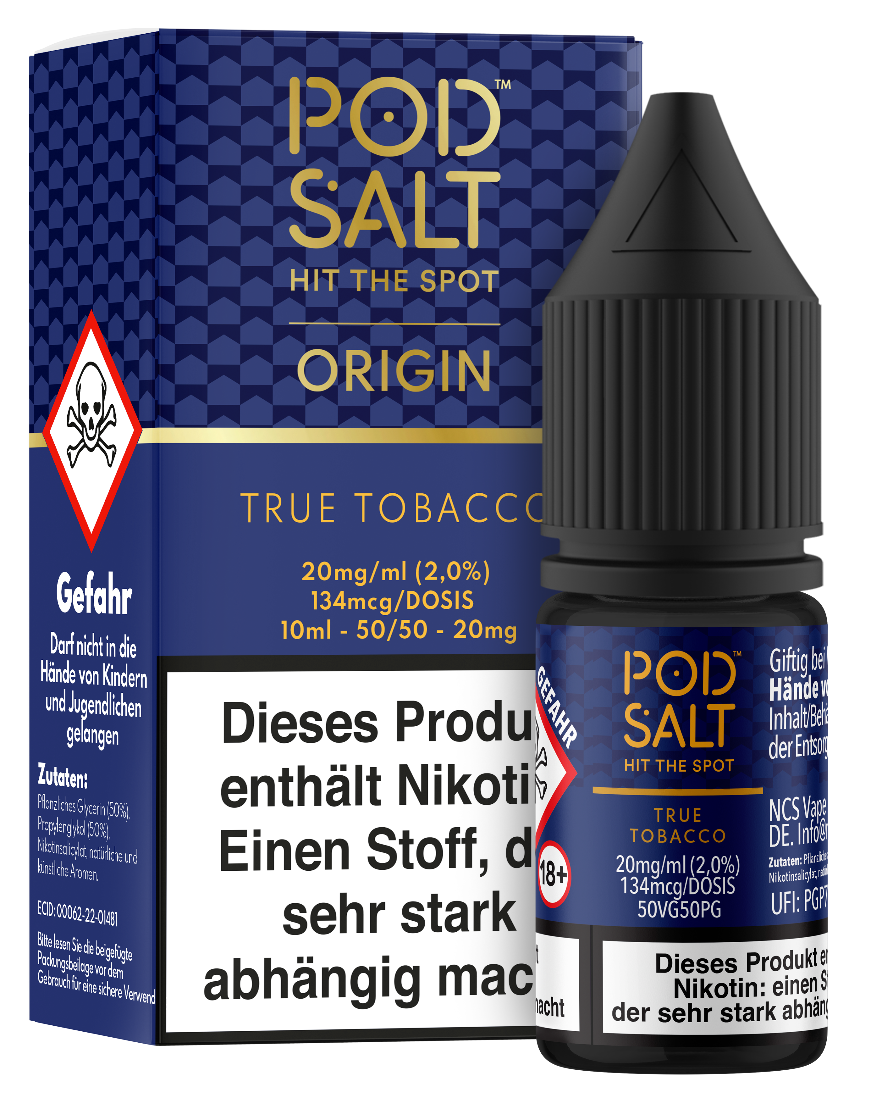 Pod Salt Origin - True Tobacco